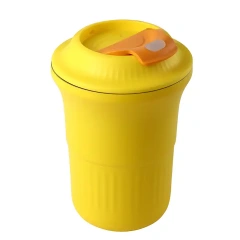 New Design Everich 400ml Special-shaped Stainless Steel Coffee Mug with Lid and Dust Cover