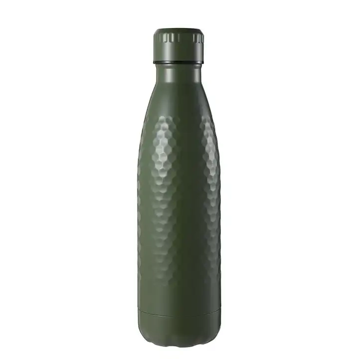 Everich Custom 350ml 500ml 750ml Double-walled Stainless Steel Small Mouth Cola-shaped Water Bottle with lid