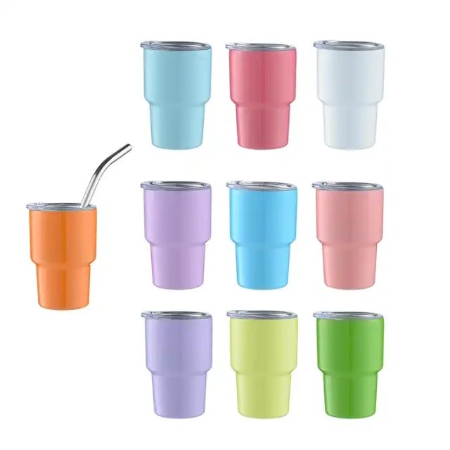 2oz 60ml Hot Selling Custom Color Logo Stainless Steel Coffee Tumbler Mini Car Use Tumbler for Wholesale