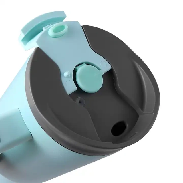 40oz Quencher Tumbler Handle Big Capacity Straw Lid Leak Proof Stainless Steel Water Bottle Travel Mug Thunder Tumbler