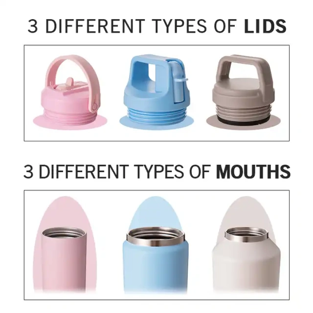 2022 BPA free LFGB Double walled Insulated 18/8 Stainless Steel Vacuum Flask Sport Water Bottle with straw easy carry