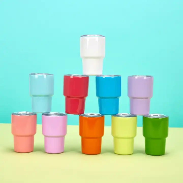 2oz 60ml Hot Selling Custom Color Logo Stainless Steel Coffee Tumbler Mini Car Use Tumbler for Wholesale