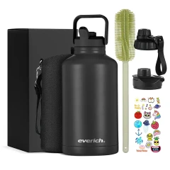 Hot Selling BPA Free 18oz 22oz 32oz 40oz Stainless Steel Sport Water Bottle with Straw Lid for Gym