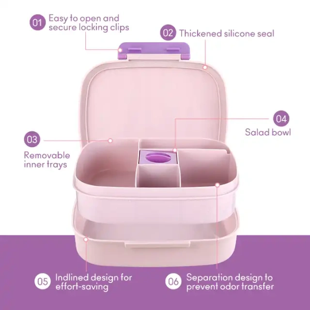 ODM Design Products China Wholesale Storage PP Lunch Box with Water Bottle