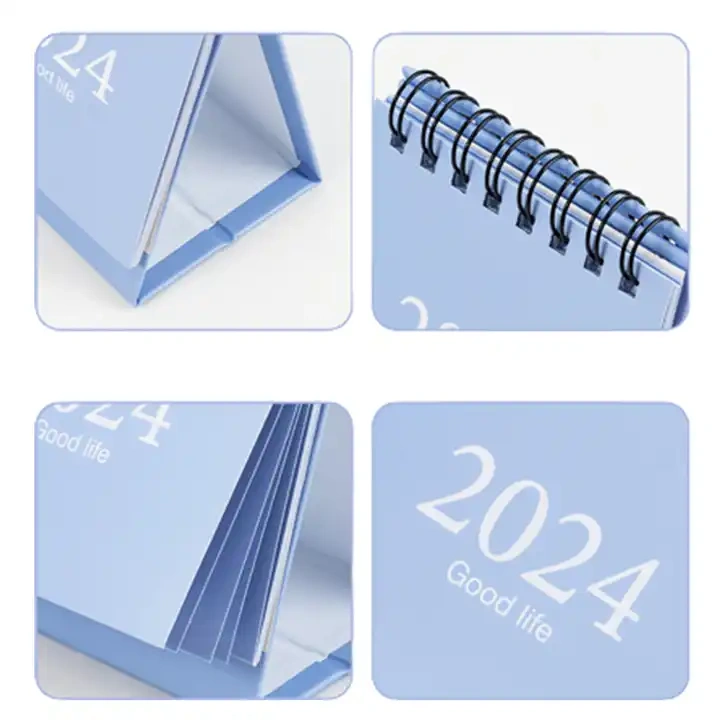 2024 Customized Printed Fashion Style Cheap Wholesale Mini Paper Custom Desk Calendar with Picture