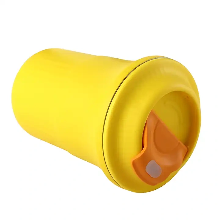 New Design Everich 400ml Special-shaped Stainless Steel Coffee Mug with Lid and Dust Cover