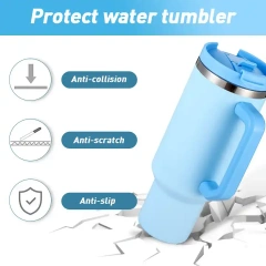 OEM 40oz tumbler BPA free Double walled Insulated 18/8 Stainless Steel Vacuum Flask Sport Water Bottle with straw easy carry