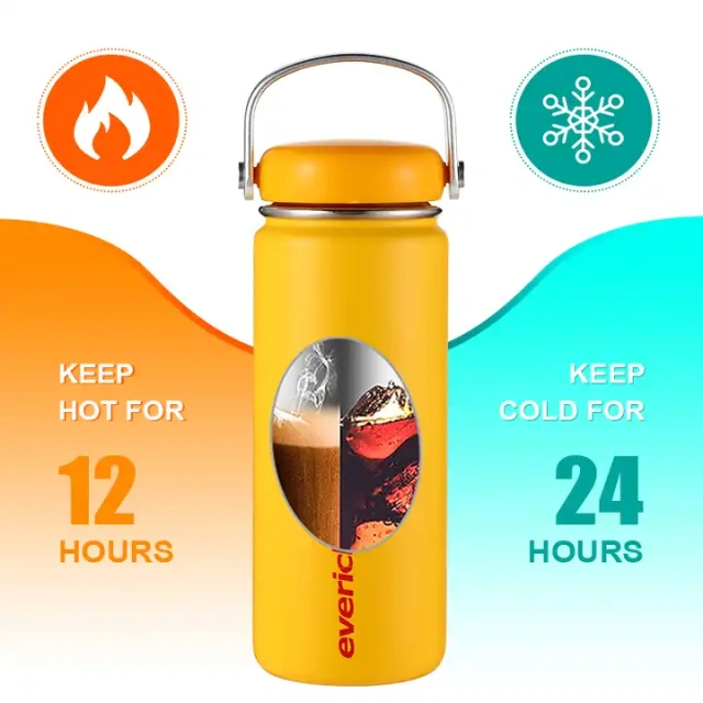 2022 BPA free LFGB Double walled Insulated 18/8 Stainless Steel Vacuum Flask Sport Water Bottle with straw easy carry