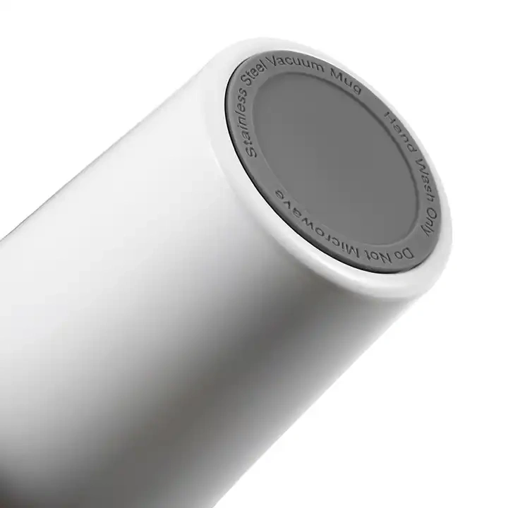 Everich Custom 400ml Double-walled Insulated Stainless Steel Coffee Mug with Sealed Lid and Handle