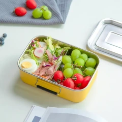 ODM Design Wholesale Easy Clean Stainless Steel Leak Proof Bento Box for Kids and Adults