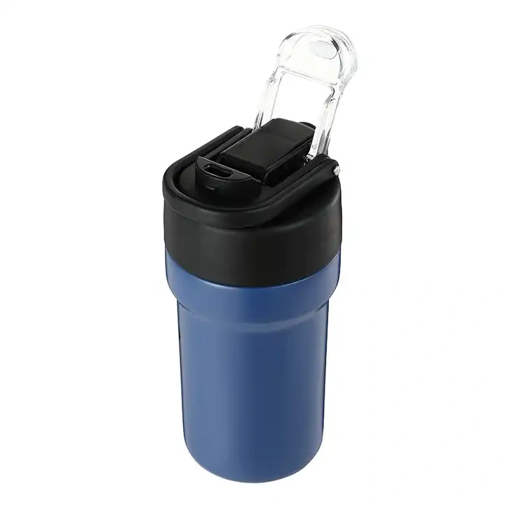 Coffee straw Tumbler Bottle Straw Lid Water Bottle Kids Stainless Steel Double Wall 304 Customized Color Water Bottle