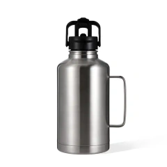 64oz High Quality Water Tank BPA Free Stainless Steel Beer Growler Sports Bottle Outdoor Travel Jug Handle Beer Growler