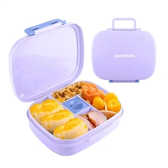 BPA Free New Design 5 Tray Leaking Proof 1100ml Plastic Lunch Box for Kids