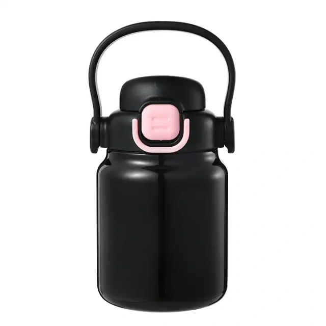 2 in 1 Press Lid Kids Water Bottle Big Capacity Hot Selling BPA Free Stainless Steel Sport Insulated Water Bottle Straw Lid