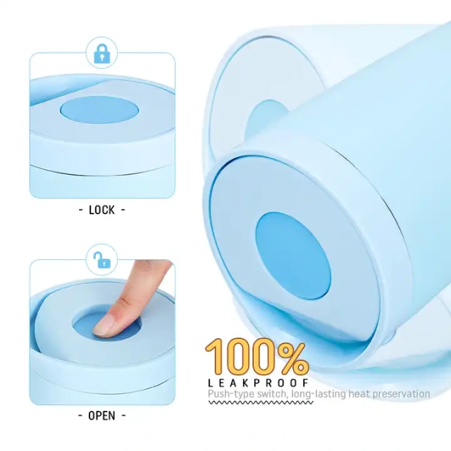 Leaking proof bounce lid easy opening 350ml stainless steel double wall insulated coffee mug for outdoor