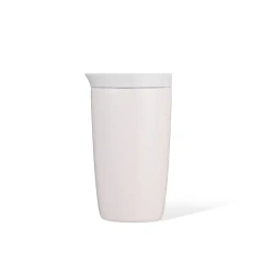 Leaking proof bounce lid easy opening 350ml stainless steel double wall insulated coffee mug for outdoor