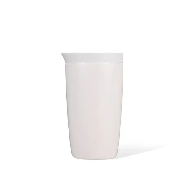 Leaking proof bounce lid easy opening 350ml stainless steel double wall insulated coffee mug for outdoor