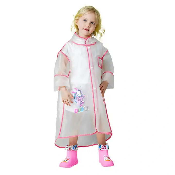 Wholesale waterproof cute design colorful children reusable raincoat and poncho