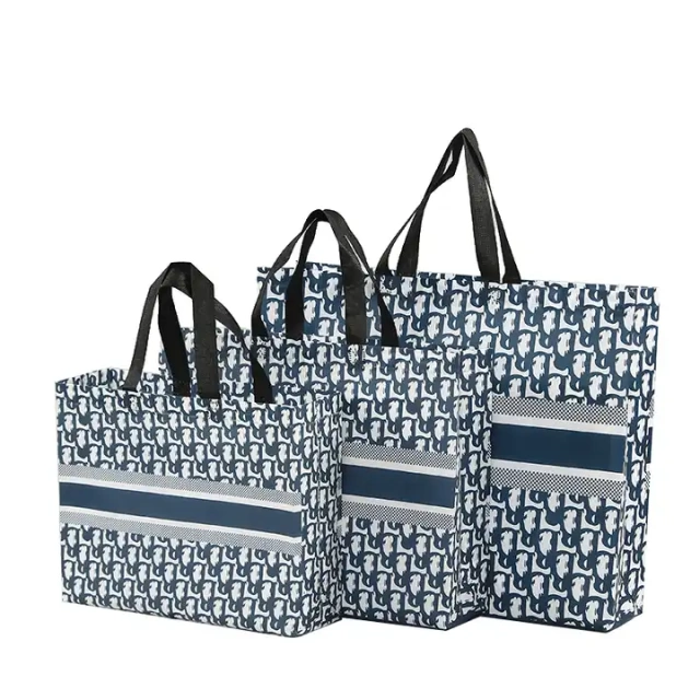 Custom Promotional Printed PP Non Woven Polypropylene Eco Reusable Grocery Shop Tote Bag