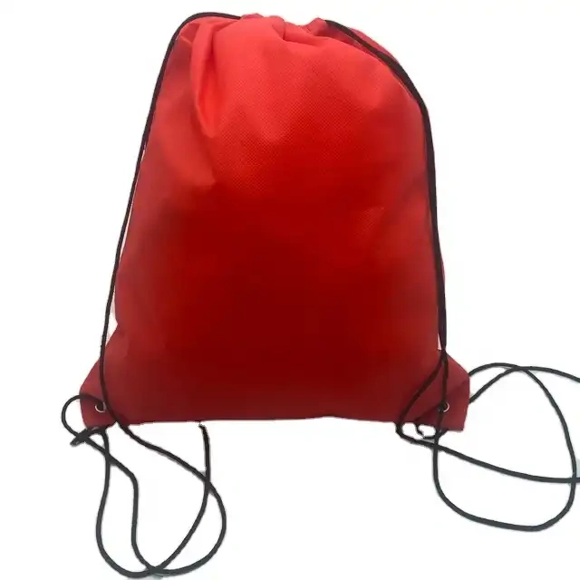 High Quality Recycled Polyester Waterproof Backpack Drawstring Bags for Promotional Gifts