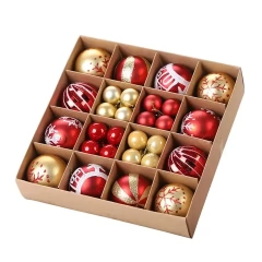 Decorating Christmas Balls Plastic Christmas Silver/Gold/Red Ball navidad Tree Ornaments