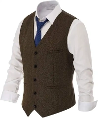 chaleco Custom New Arrival Dress Vests For Men Slim Fit Men's Vest Jacket Formal Business Wedding Wear Men'S Vests