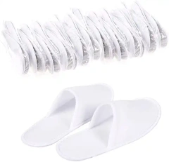 zapatillas White Hotel Spa Slippers Closed Toe Home Guest Slippers for Adult 20 Pairs for Men and Women
