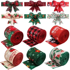 Best Selling Products 2023 100% Polyester Grosgrain Ribbon Christmas Grosgrain Printed for navidad