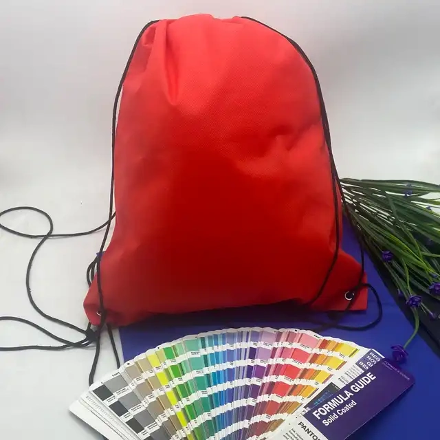 High Quality Recycled Polyester Waterproof Backpack Drawstring Bags for Promotional Gifts