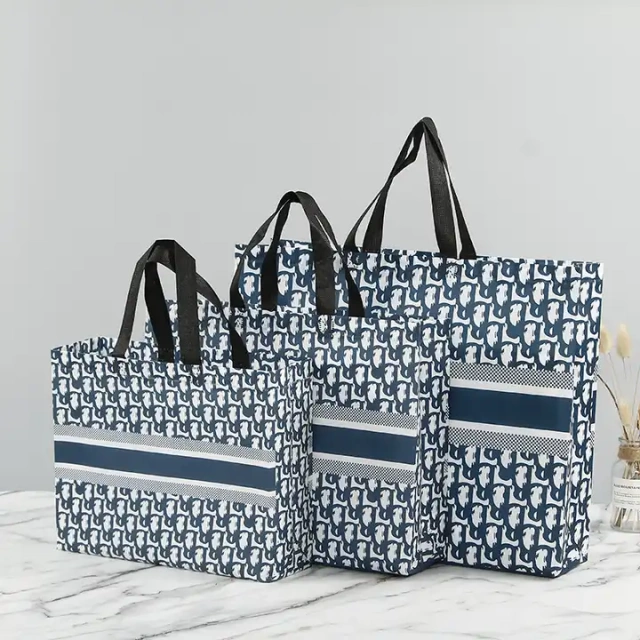 Custom Promotional Printed PP Non Woven Polypropylene Eco Reusable Grocery Shop Tote Bag