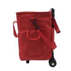 Wholesale 600D Polyester wheeled Shopping Trolley Bag Shopping Trolley
