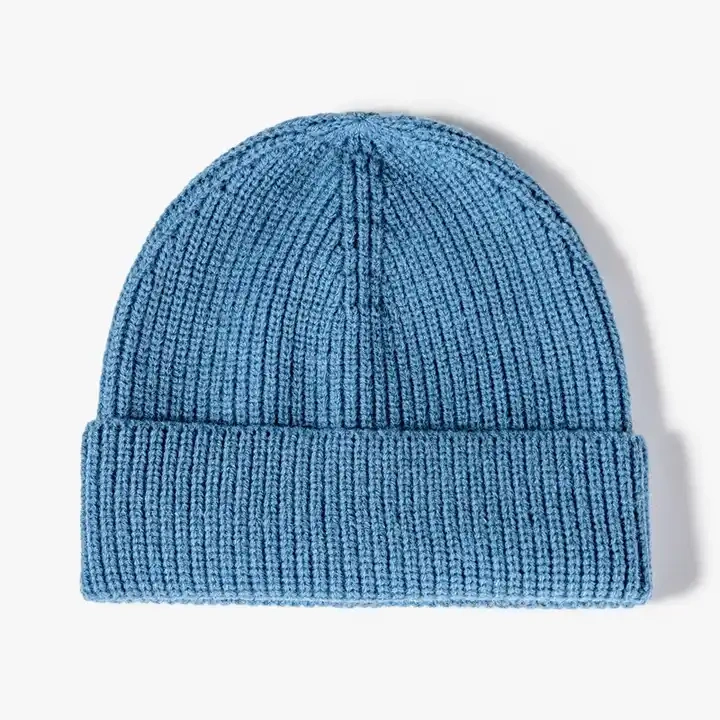 Wholesale Colorful Embroidery Customized Logo Winter Acrylic Custom Knitted Beaies