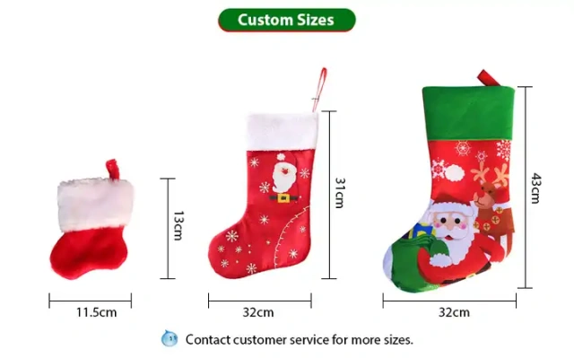 Santa Claus Snowman Merry Christmas Stockings 2023 Kids Gifts Socks XMAS Christmas Decorations Supplies Ornaments