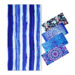 Manufacturers promotional digital printed pattern beach towel quick drying sports towel custom logo