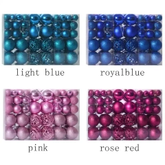 Decorating Christmas Balls Plastic Christmas Silver/Gold/Red Ball navidad Tree Ornaments