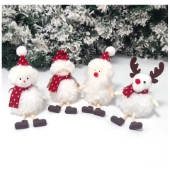 Personalized Christmas Home Decoration Santa Claus Welcome Hanging Pendant Xmas Gift Christmas Wreath