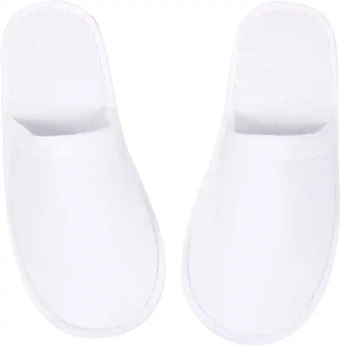 zapatillas White Hotel Spa Slippers Closed Toe Home Guest Slippers for Adult 20 Pairs for Men and Women