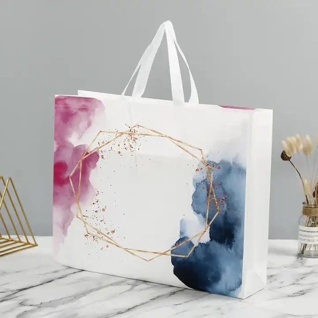 Wholesale Grocery Shopping Bags PP Shopping Tote Bags Promotional Boutique Bags