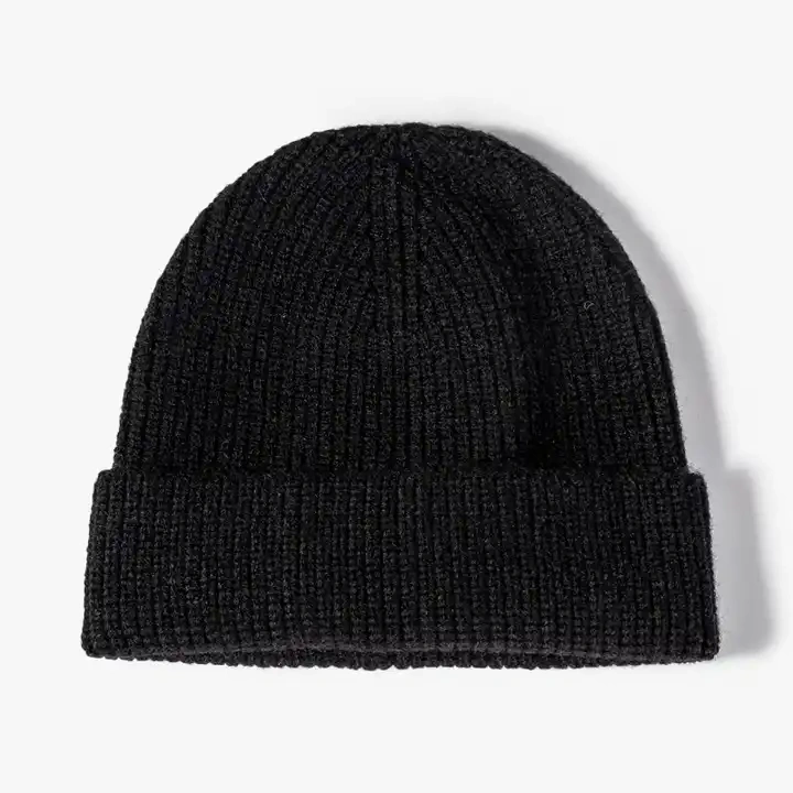 Wholesale Colorful Embroidery Customized Logo Winter Acrylic Custom Knitted Beaies