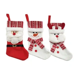 Santa Claus Snowman Merry Christmas Stockings 2023 Kids Gifts Socks XMAS Christmas Decorations Supplies Ornaments