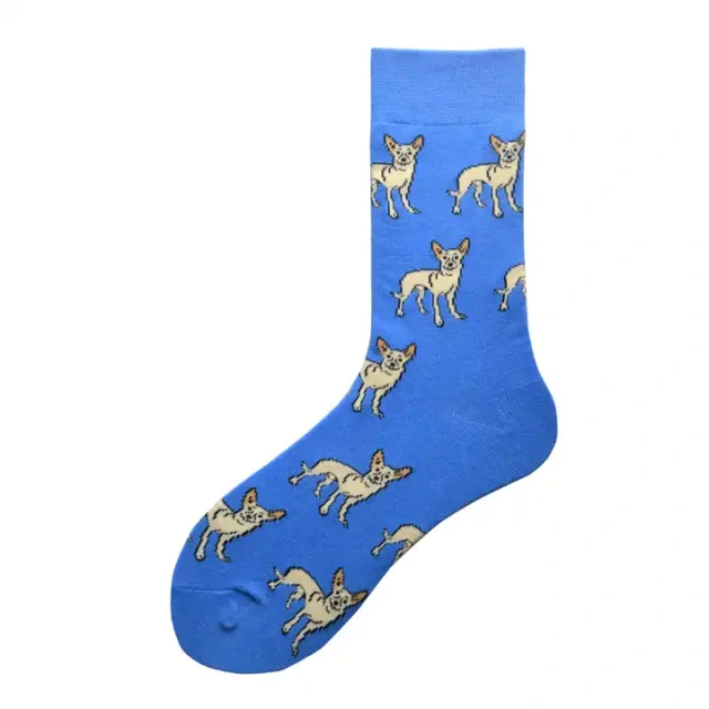 Wholesale apparel accessories custom logo art fancy design women slouch socks