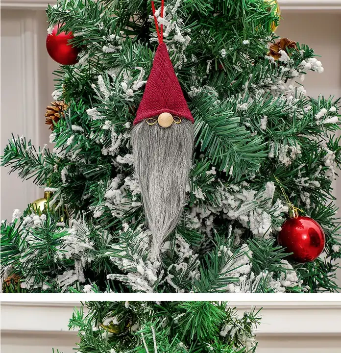 Personalized Christmas Home Decoration Santa Claus Welcome Hanging Pendant Xmas Gift Christmas Wreath