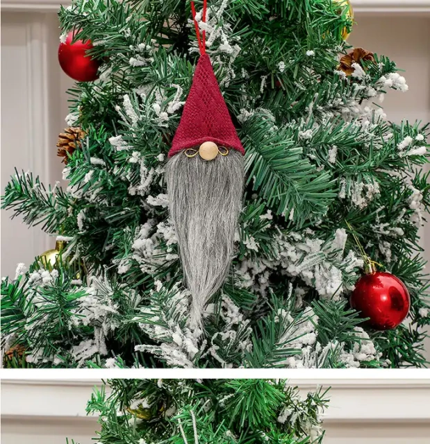 Personalized Christmas Home Decoration Santa Claus Welcome Hanging Pendant Xmas Gift Christmas Wreath