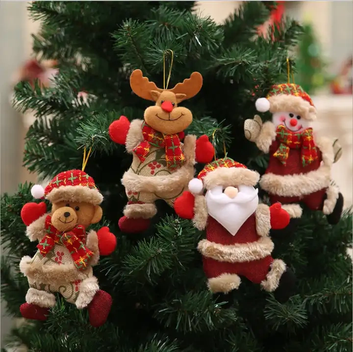 Personalized Christmas Home Decoration Santa Claus Welcome Hanging Pendant Xmas Gift Christmas Wreath