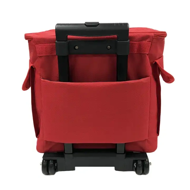 Wholesale 600D Polyester wheeled Shopping Trolley Bag Shopping Trolley