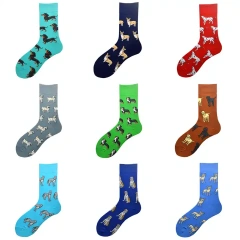 Wholesale apparel accessories custom logo art fancy design women slouch socks