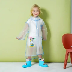 Wholesale waterproof cute design colorful children reusable raincoat and poncho