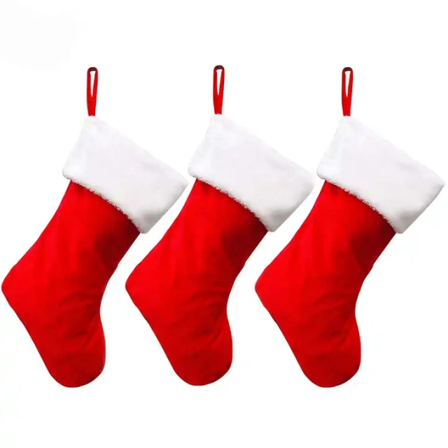 Santa Claus Snowman Merry Christmas Stockings 2023 Kids Gifts Socks XMAS Christmas Decorations Supplies Ornaments