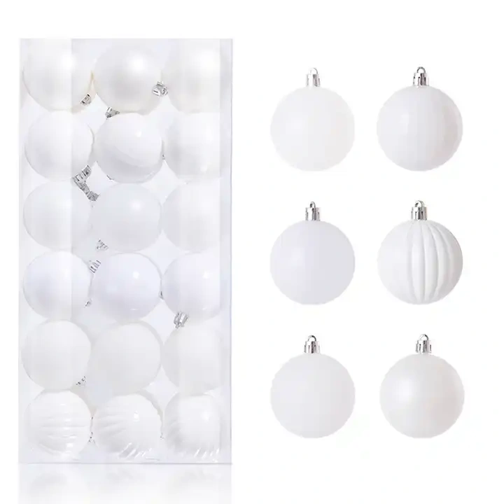 Decorating Christmas Balls Plastic Christmas Silver/Gold/Red Ball navidad Tree Ornaments
