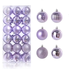 Decorating Christmas Balls Plastic Christmas Silver/Gold/Red Ball navidad Tree Ornaments